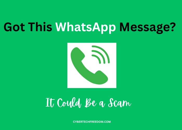 whatsapp scam message