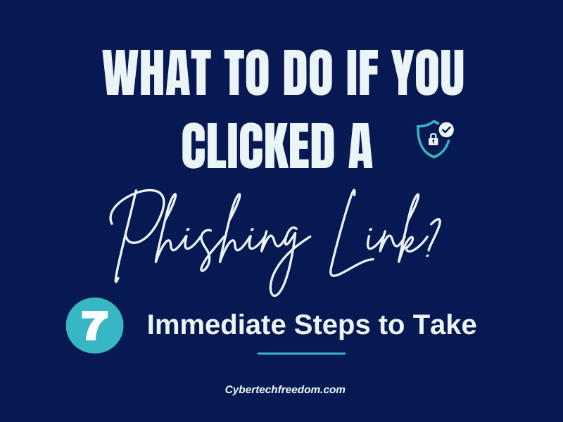 What to do if you clicked a phishing link