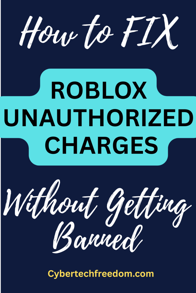 How to FIX Roblox Unauthorized Charges How to FIX Roblox Unauthorized Charges